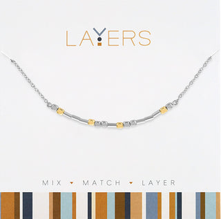 Mesa Bead Layered Necklace