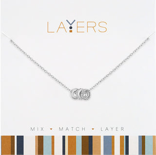 Sage Trio Layered Necklace