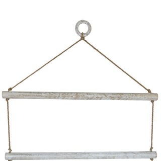 Hudson Hanging Blanket Ladder White Wood