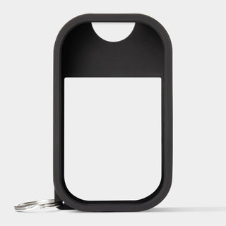 Jet Black Hand Mist Case - Touchland Sanitizer Holder with Keyring