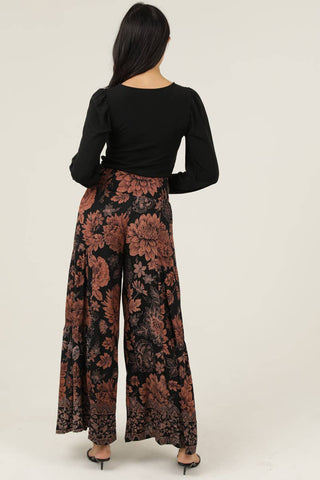 Sundown Wide Leg Printed Pants