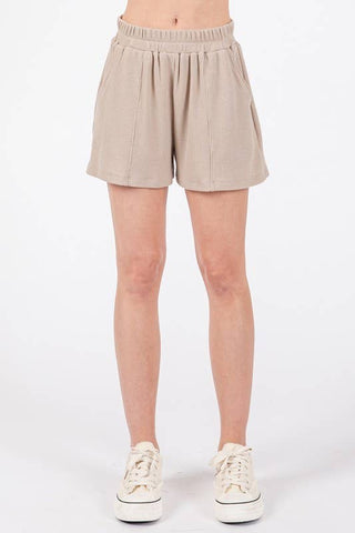 Canyon Thermal Elastic Waist Casual Shorts (Top Sold Separately)