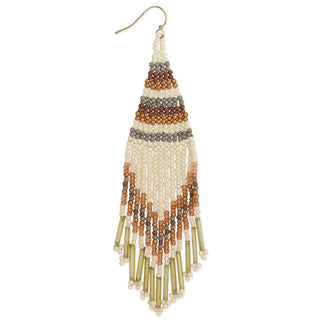 Fringe Woven Bead Earring