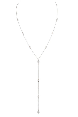 PEARL DROP Y SHAPE NECKLACE