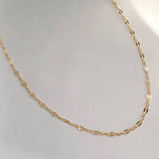 Kamryn Dapped Sequin Layering Chain Necklace Gold Filled