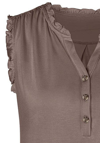 Dusty Ruffle Tank Top