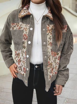 Retro floral patchwork jacket