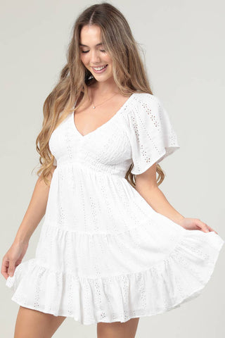 Embroidered Smocked Bodice Sundress