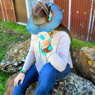 Turquoise Triple Strand Bracelet