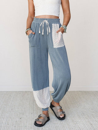 Weekend Warrior Joggers in Seafoam Cream