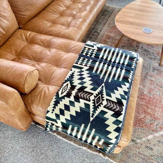 Southwest Alpaca Blanket - Forest Reversible