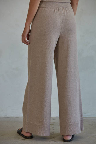 Knit Sweater Cotton Nylon Polyester Wide Leg Pants