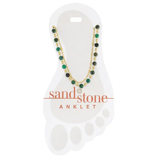 Cactus Bloom Duo Strand Anklet
