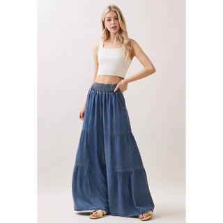 Indigo Drift Wide Leg Pants