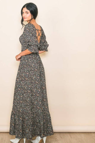 Strap Me Up Tiny Floral Maxi