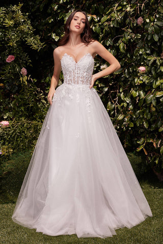 Enchanting Lace & Tulle A-Line Bridal Gown | Laciann Collective