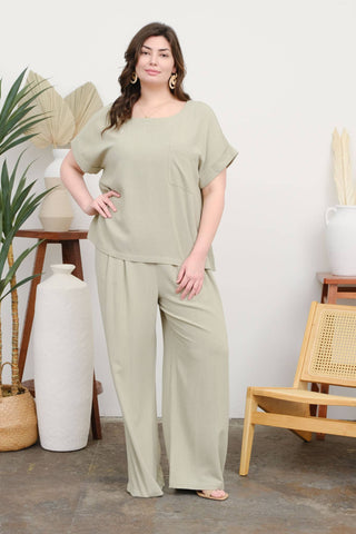 Desert Linen Boxy Top