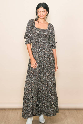 Strap Me Up Tiny Floral Maxi