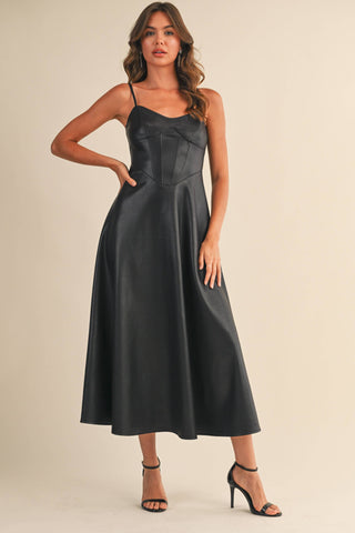 The Luxe Leather Line Midi