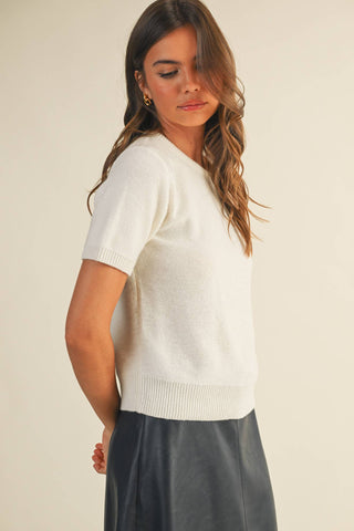 Short Sleeve Soft Sweater | Boutique Knitwear