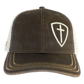 Cross Shield Cap – Brown/Cream