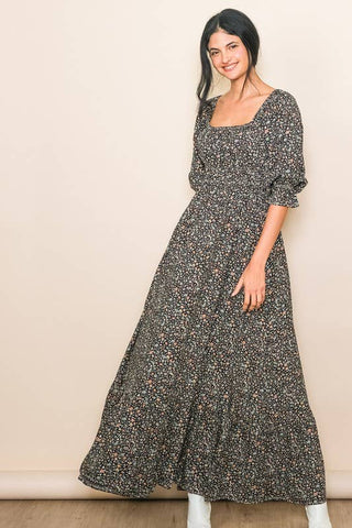 Strap Me Up Tiny Floral Maxi