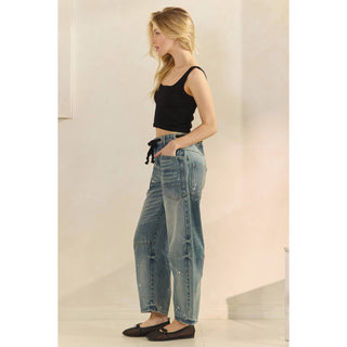 Horseshoe Jeans with Belt Detail – Boutique Denim with a Twist