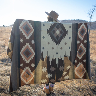 Mocha Andean Alpaca Wool Blanket