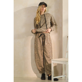 Leopard French Terry Hoodie – Cozy, Bold & Boutique-Polished