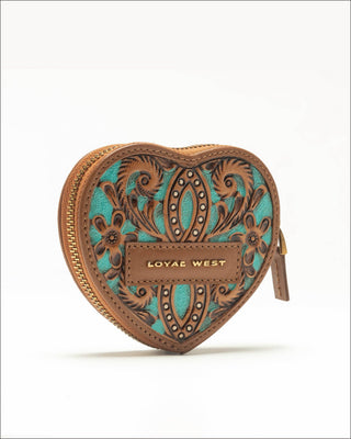 Cupid Coin Pouch Handtooled Leather – Whiskey & Water