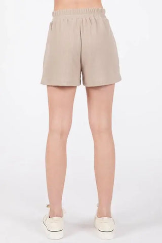 Canyon Thermal Elastic Waist Casual Shorts (Top Sold Separately)