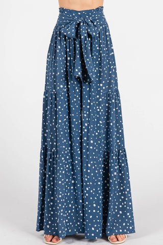 Canyon Dot Bow‑Tie Pants