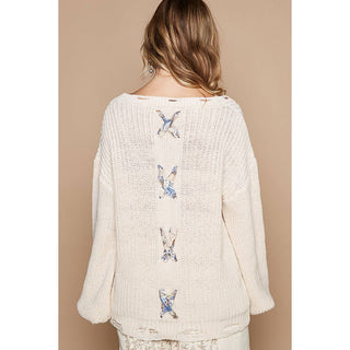 Cross Love Pearl Sweater