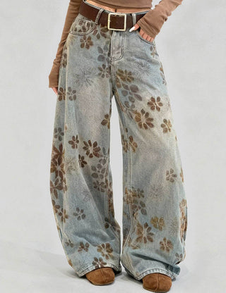 Soft Petal Wide Leg Denim