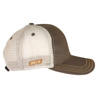 Cross Shield Cap – Brown/Cream