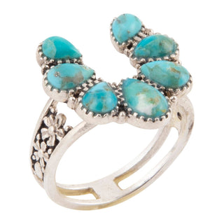 Dusty Mesa Floral Turquoise & Sterling Silver Ring