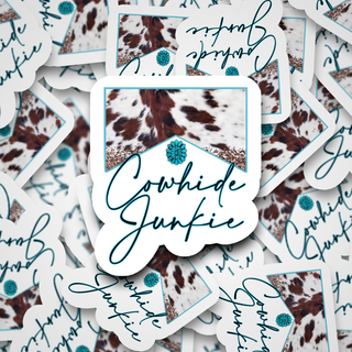 Cowhide Junkie Sticker