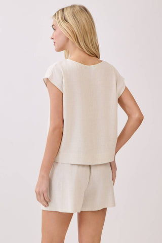 Sedona Ruffled Waist Elastic Shorts