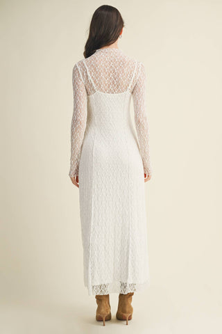 The Keepsake Mock Neck Lace Dress