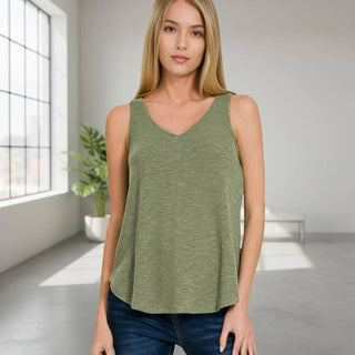 V-Neck Sleeveless Cami Top