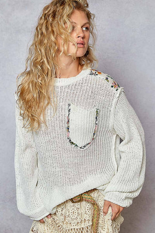 Luna Pocket Thin Sweater Top
