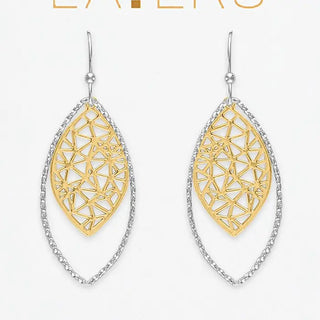 Sage Leaf Dangle Layer Earrings