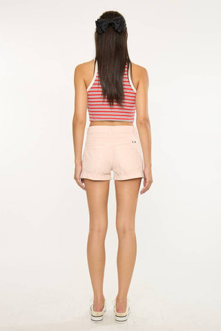 High Rise Belt Detail Shorts