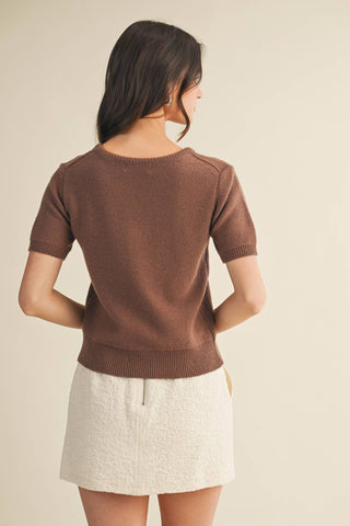 Short Sleeve Soft Sweater | Boutique Knitwear